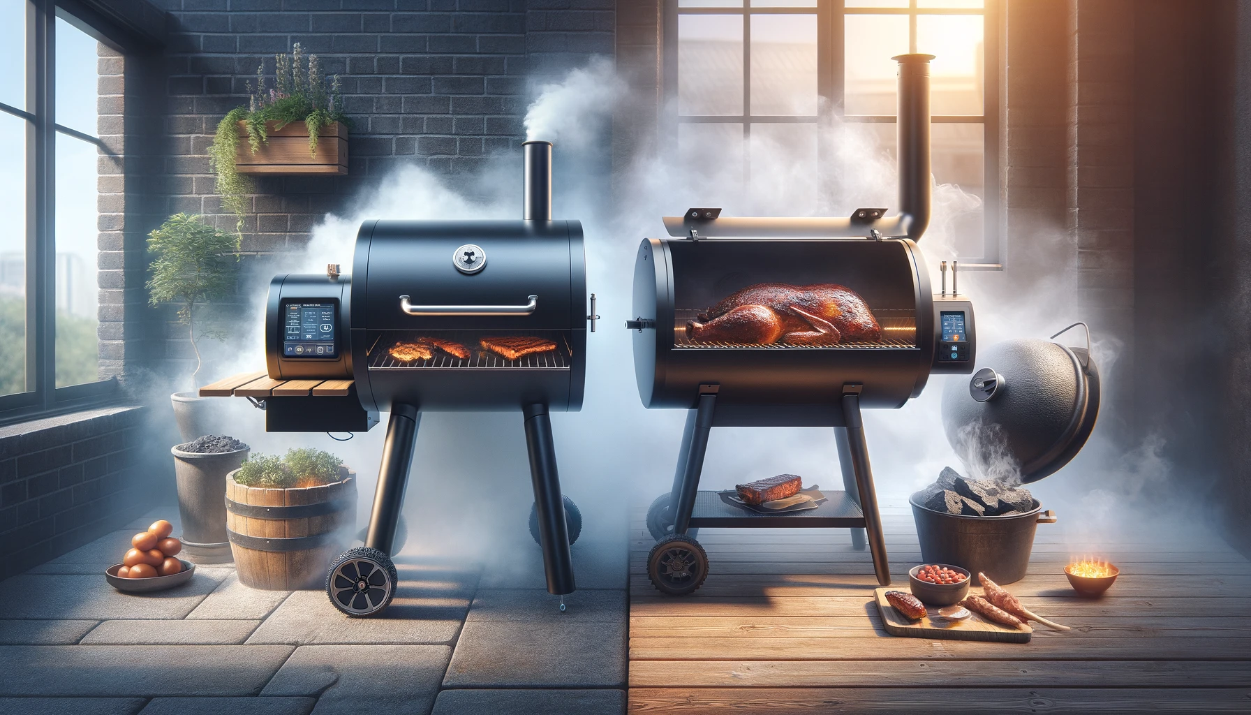 Pellet Smoker vs. Charcoal Smoker