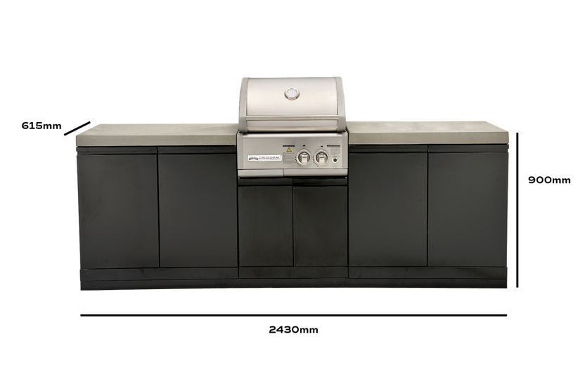 Crossray 2 Burner Series Outdoor Kitchen - TC2K-01