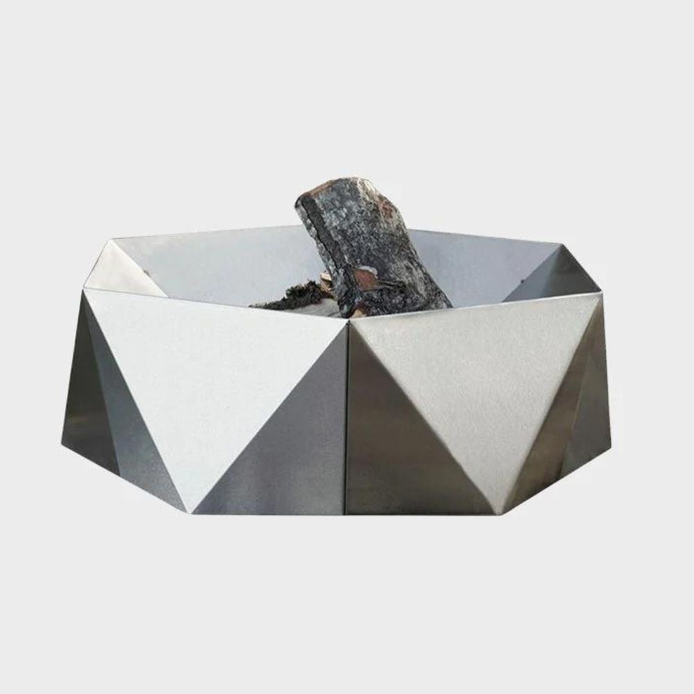 ALFRED RIESS Šešiakampis Stainless Steel Fire Pit