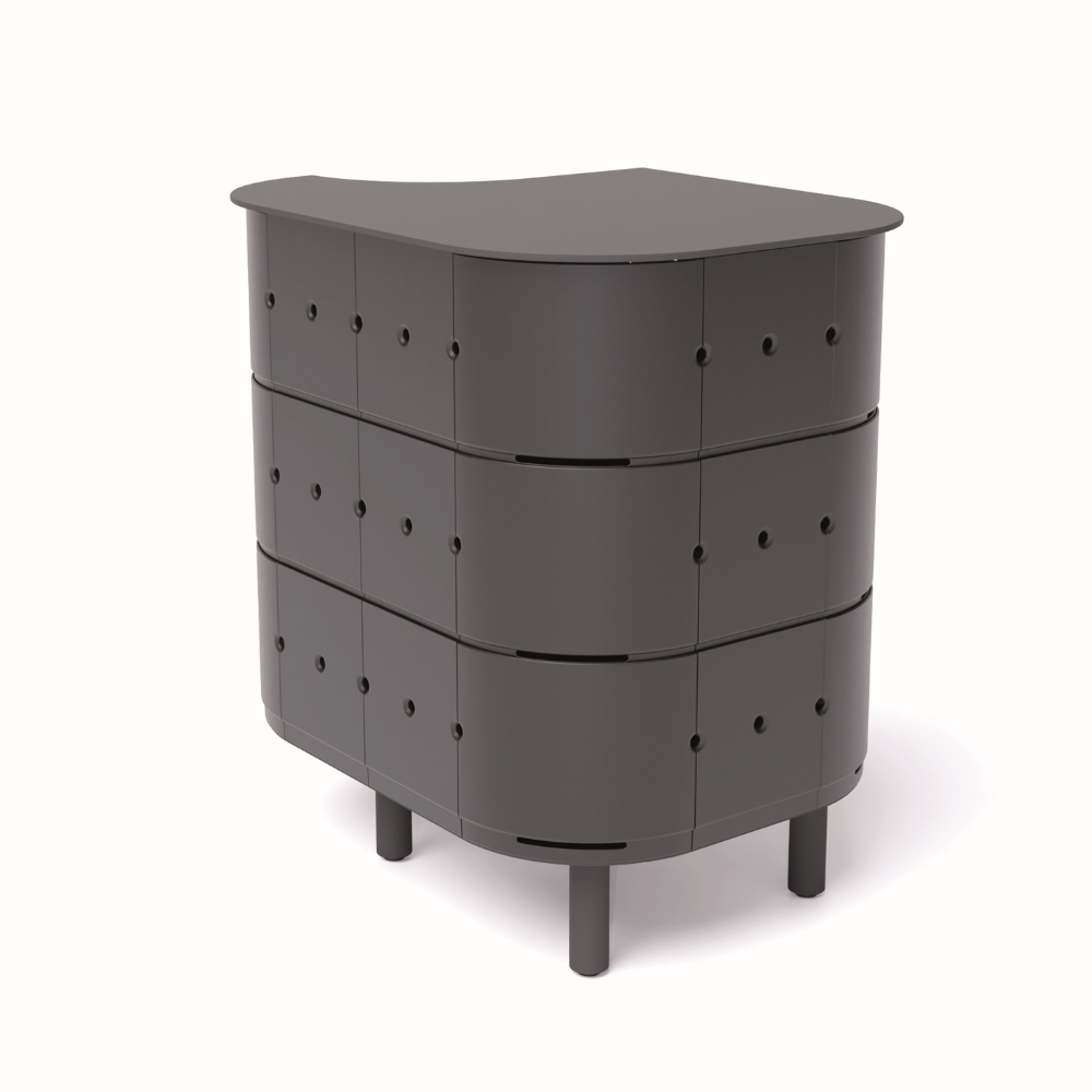 ALUVY JEAN Basalt Outdoor Storage Cabinet - Left - Anthracite