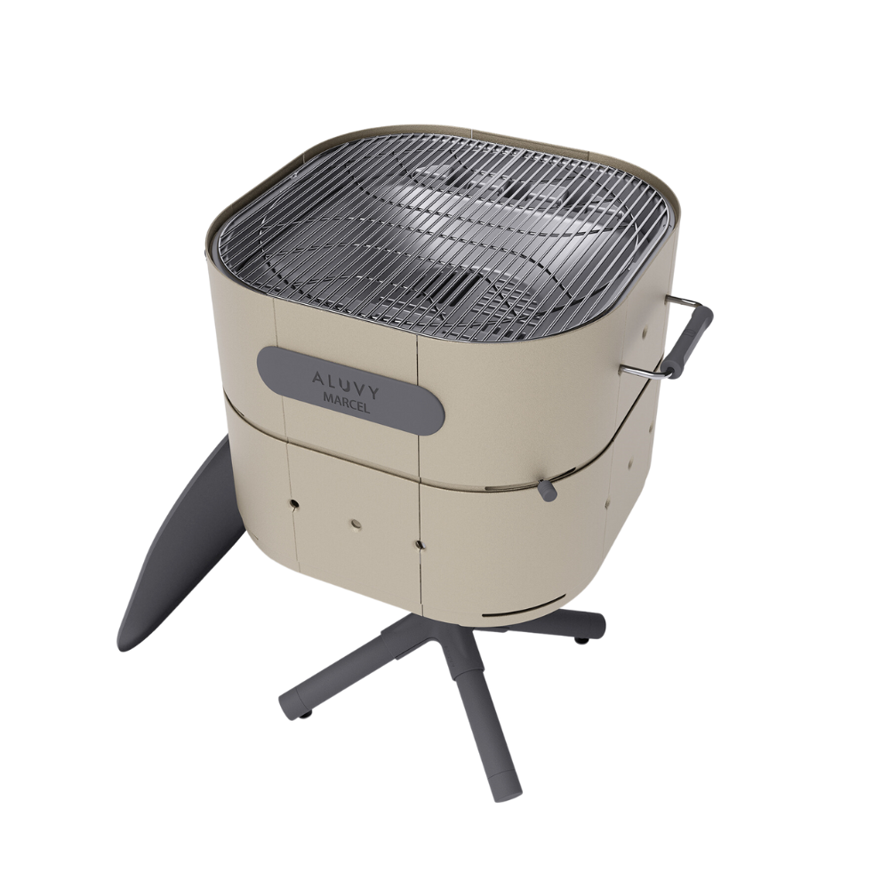 ALUVY MARCEL Basalt Charcoal Barbeque - Champagne