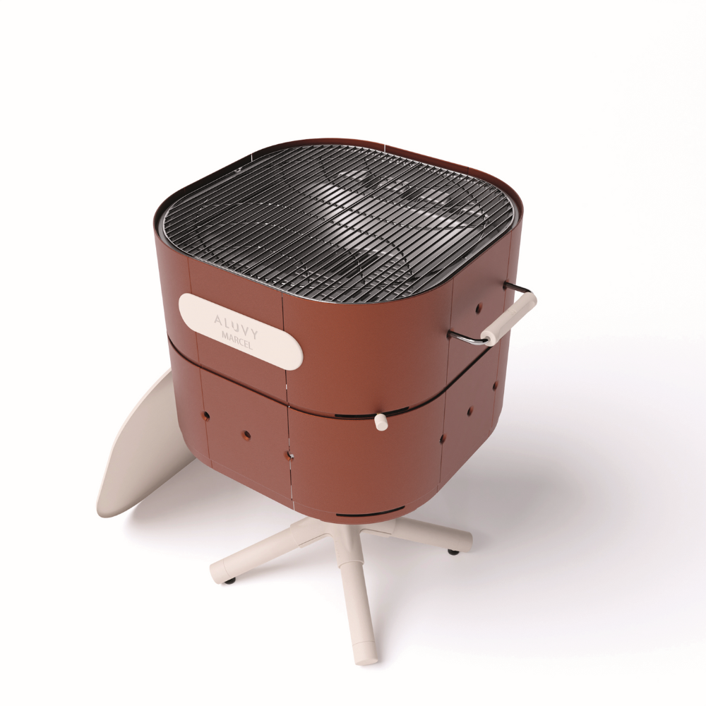 ALUVY MARCEL Original Charcoal Barbeque - Terracotta