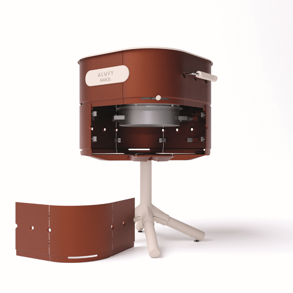 ALUVY MARCEL Original Charcoal Barbeque - Terracotta