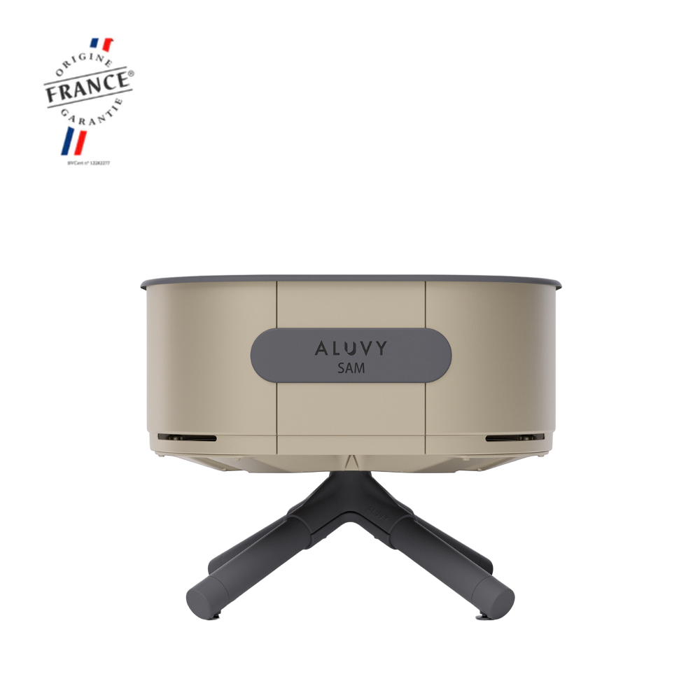 ALUVY SAM Basalt Low Brazier - Champagne