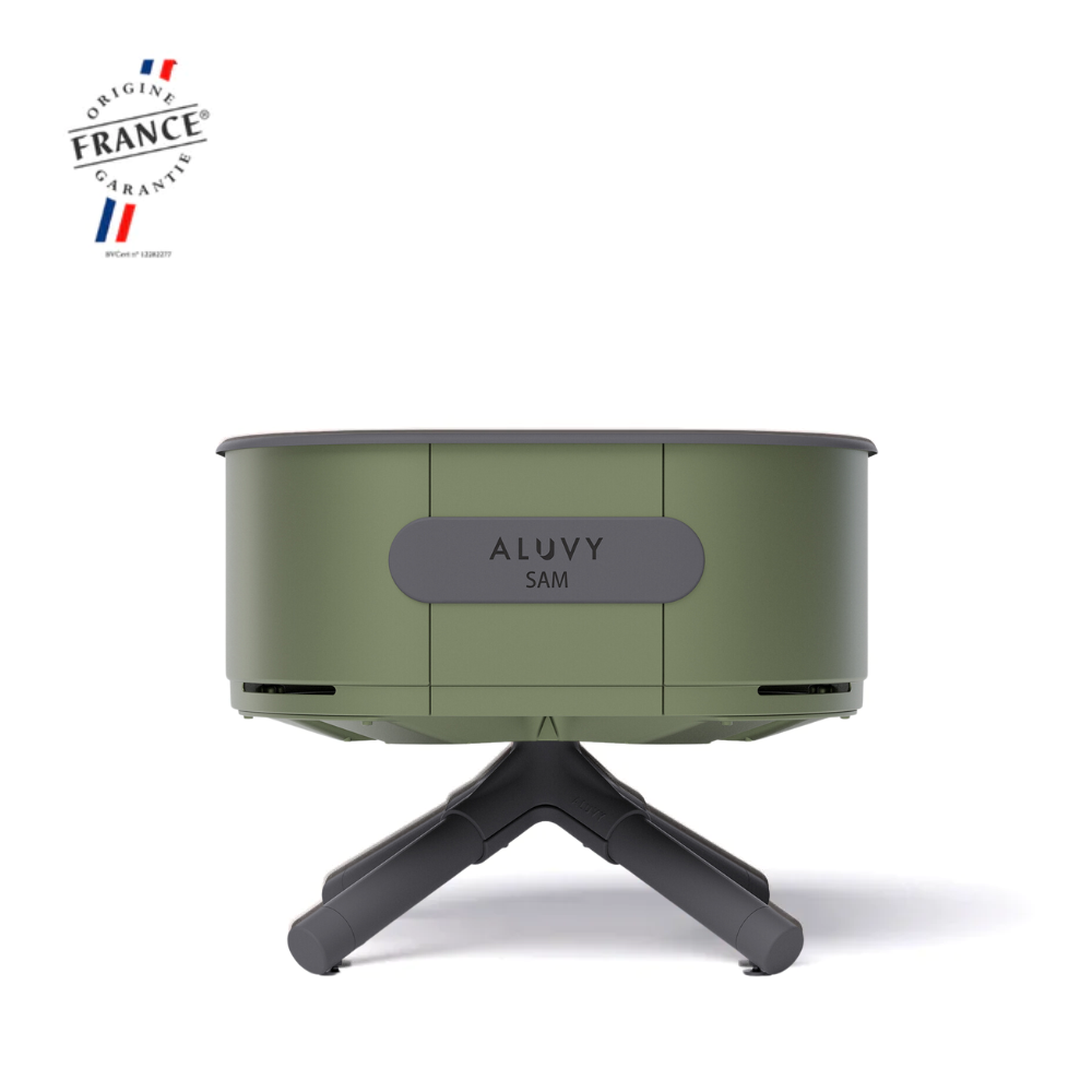 ALUVY SAM Basalt Low Brazier - Kaki