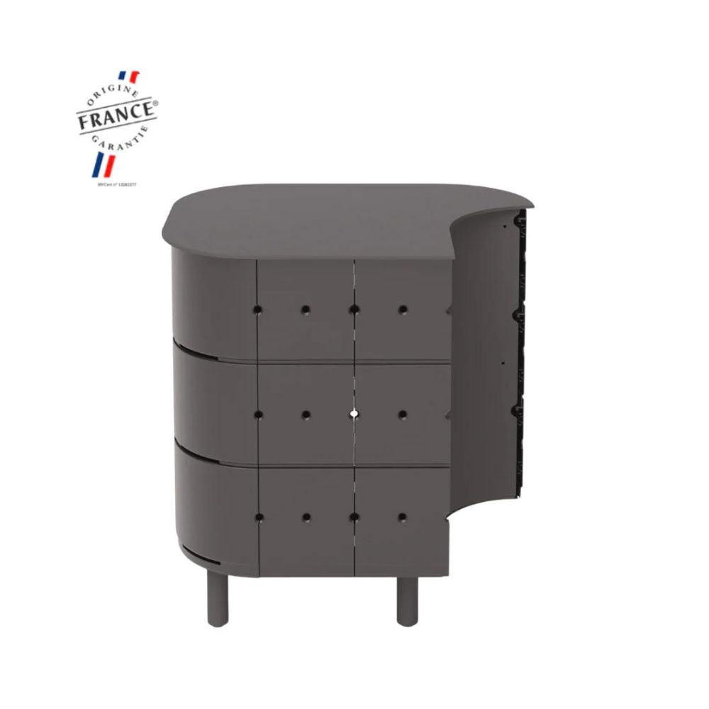 ALUVY JEAN Basalt Outdoor Storage Cabinet - Left - Anthracite