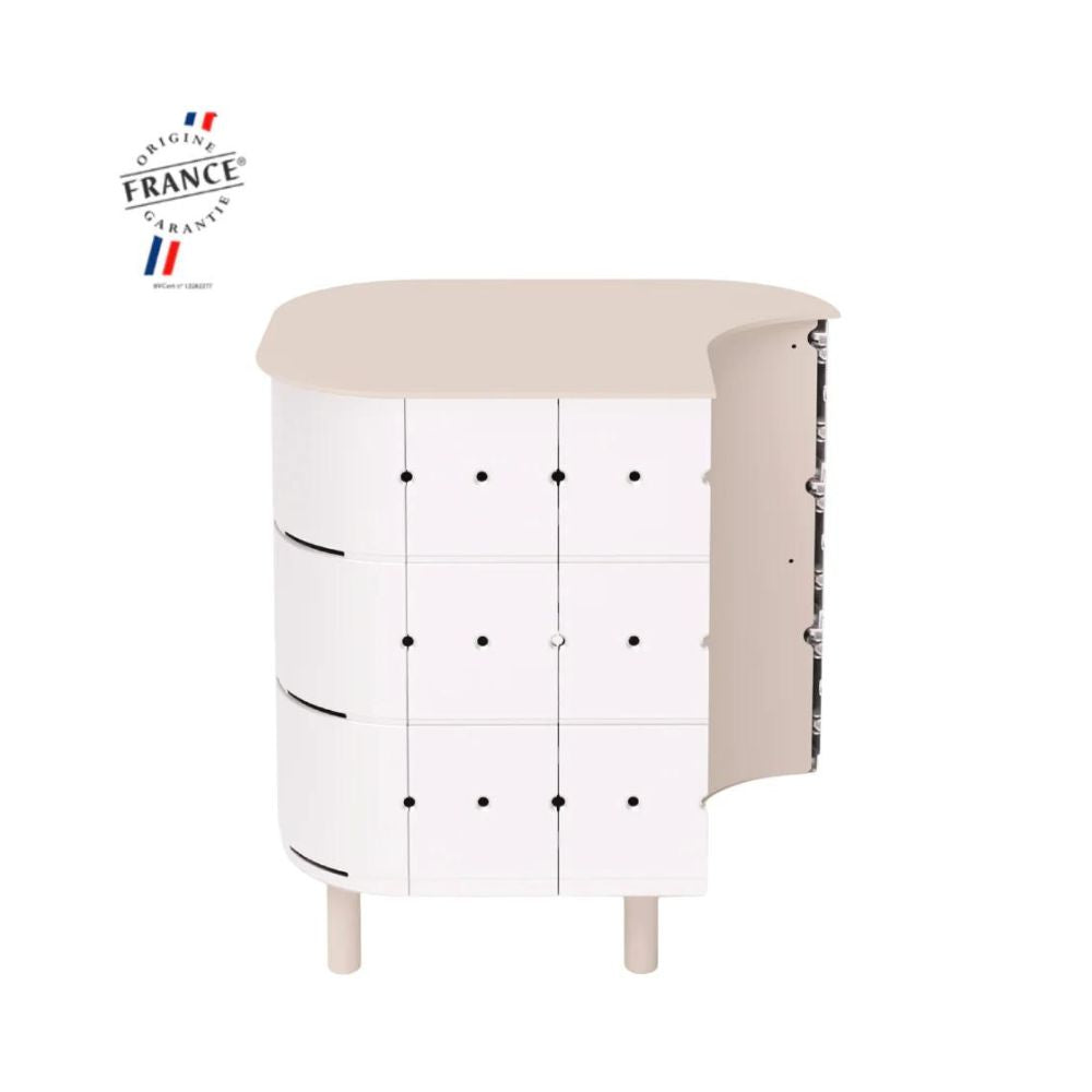 ALUVY JEAN Original Outdoor Storage Cabinet - Left - Blanc