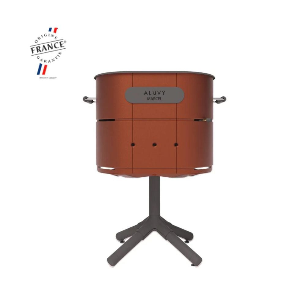 ALUVY MARCEL Basalt Charcoal Barbeque - Terracotta