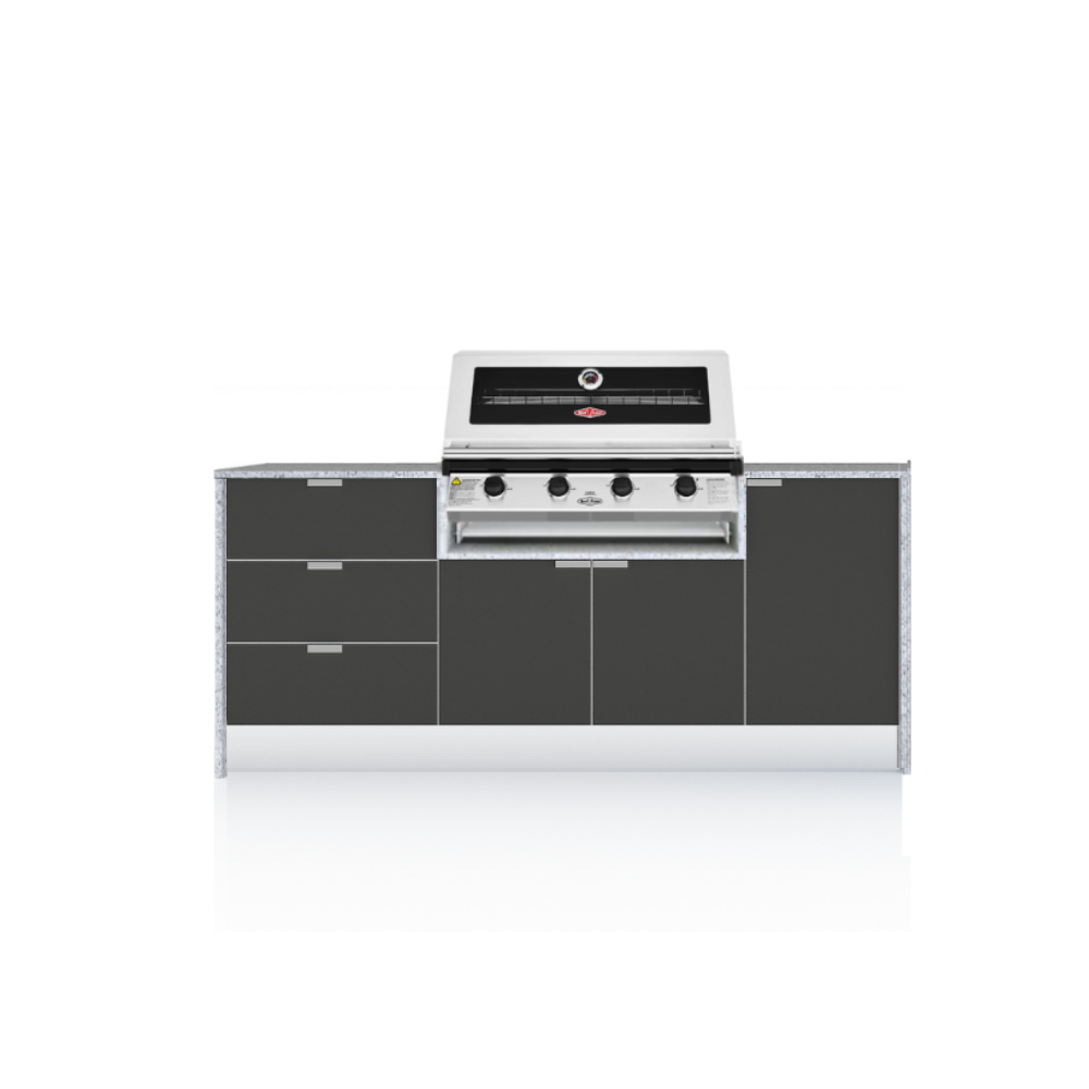 Grillhound Mini Outdoor Kitchen Package With Drawers And Beefeater 1200 - GB201
