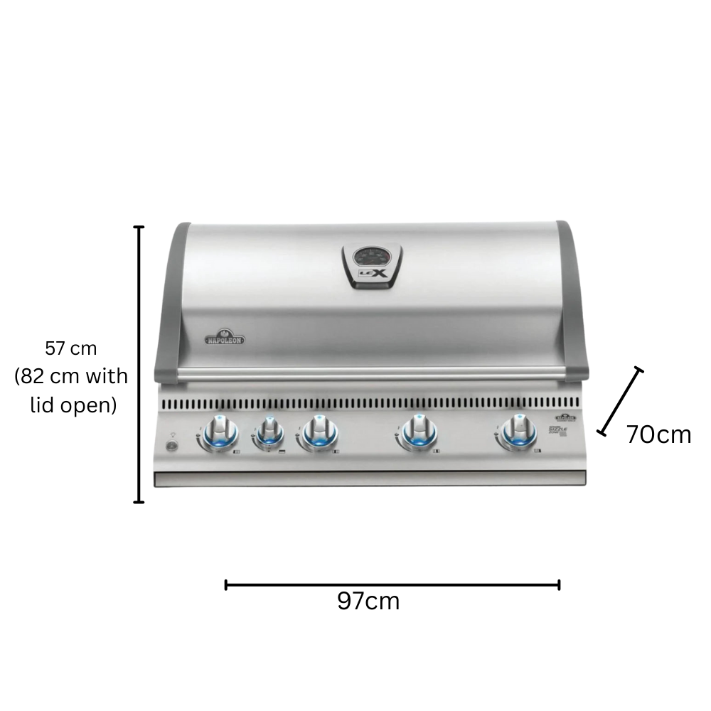 Napoleon LEX Built-in 605 version, 304 SS + Outdoor Fridge-NAPDD +BILEX605RBINSS-AU