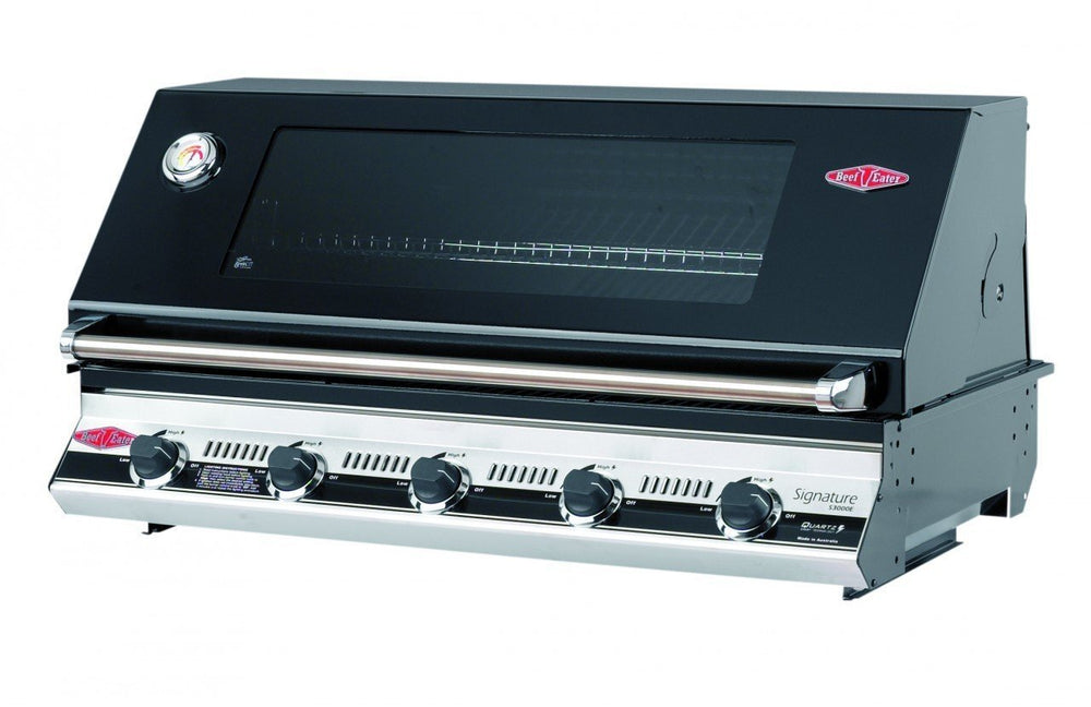 Beefeater Signature 3000E 5 Burner Built-In BBQ+ Outdoor Rangehood-BS19952+ BRC214S