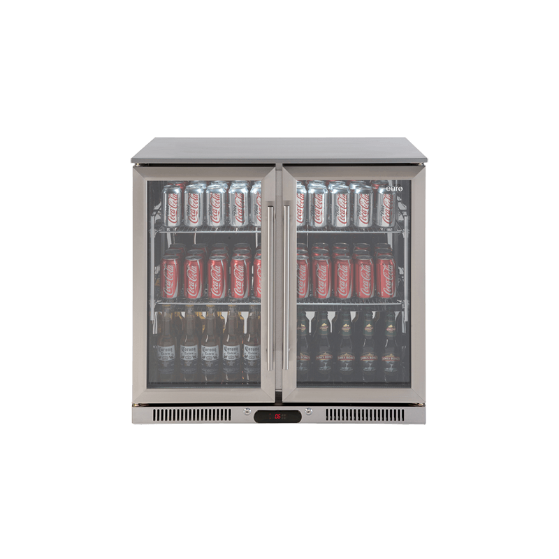 208L Double Door Stainless Steel Beverage Cooler EA900WFSX2 –