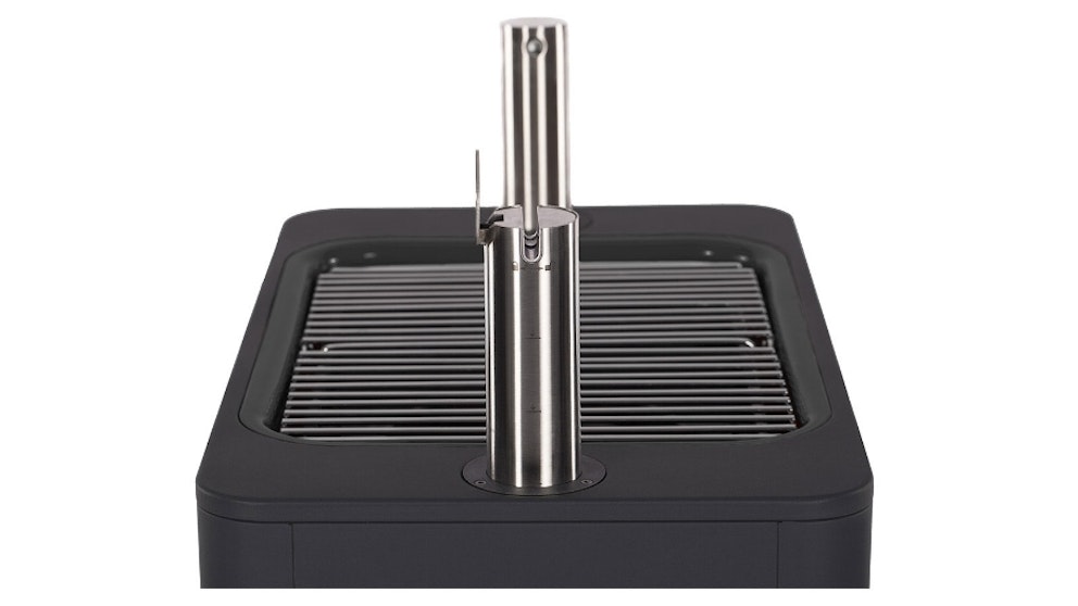 Everdure Fusion Electric Ignition Charcoal Barbeque with Pedestal (Black) - HBCE1BSB