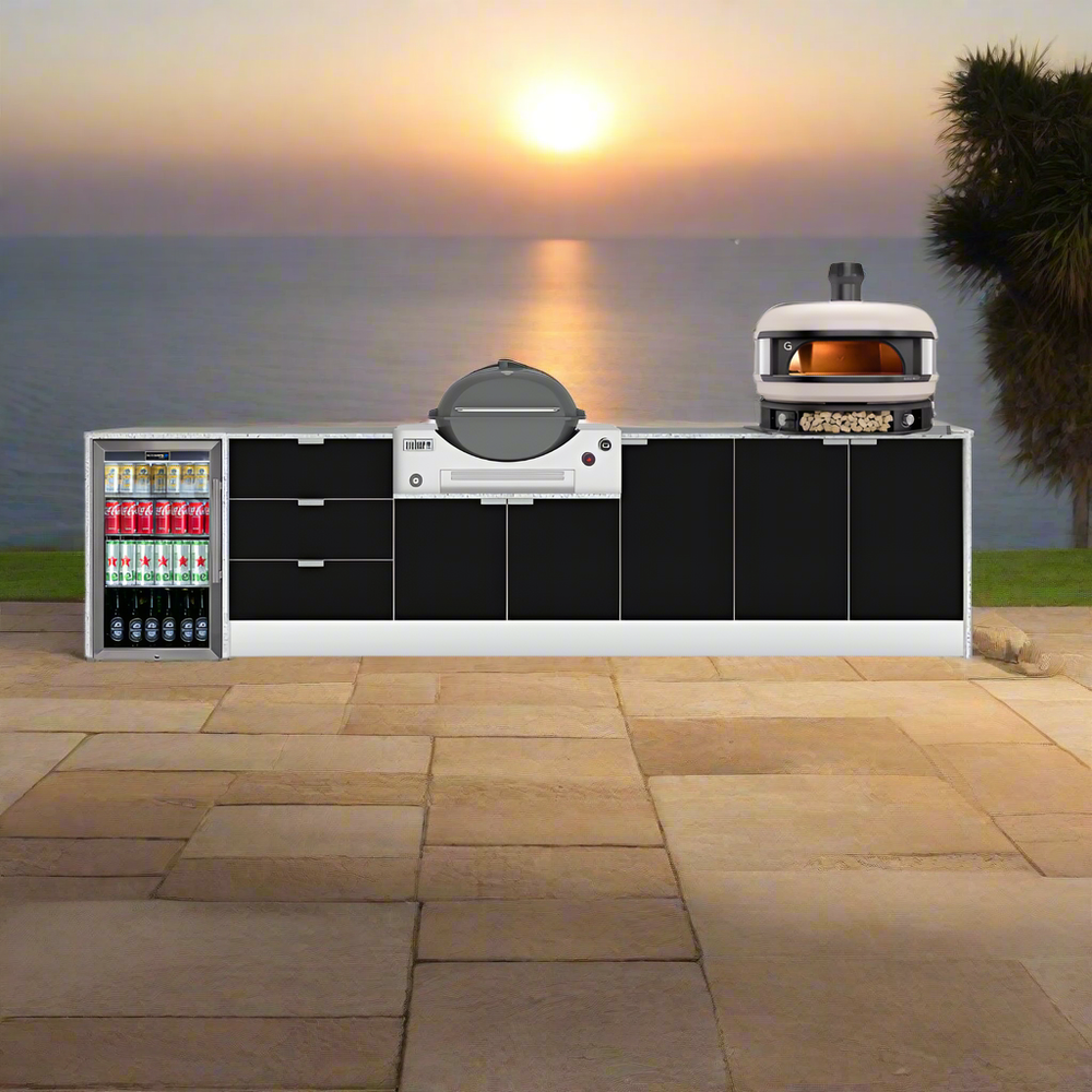 Grillhound Outdoor Kitchen Package to Suit Weber Family Q + Gozney Pizza Oven-GWGZ346