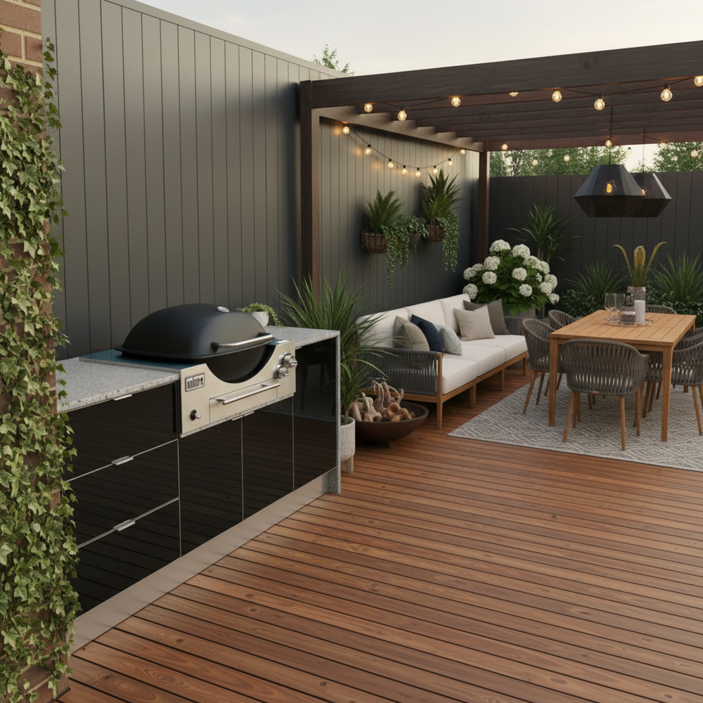 Grillhound Mini Outdoor Kitchen Package With Drawers to Suit Weber Family Q - GW201