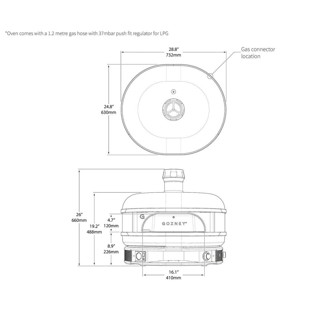 Grillhound Outdoor Kitchen Package to Suit Weber Family Q + Gozney Pizza Oven-GWGZ346
