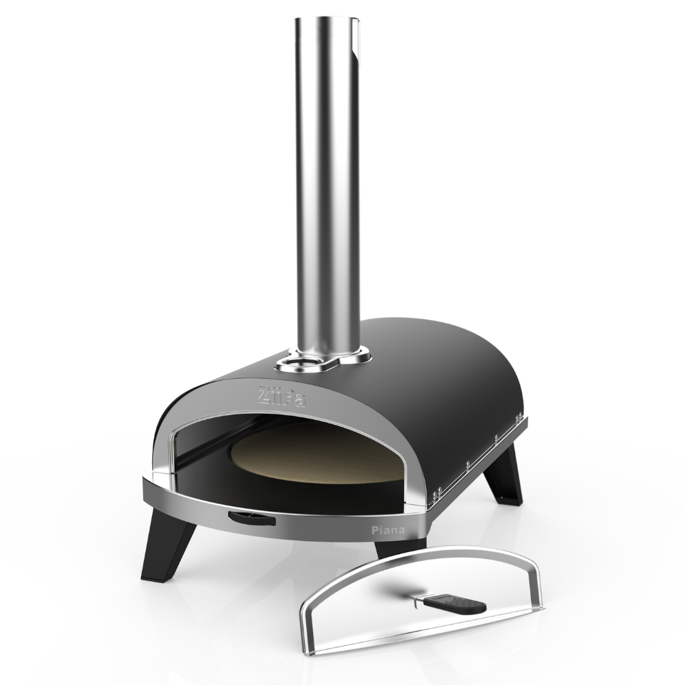 ZiiPa Piana Wood Pellet Pizza Oven with Rotating Stone – Charcoal