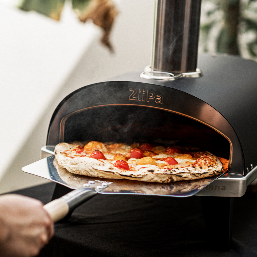 ZiiPa Piana Wood Pellet Pizza Oven with Rotating Stone – Charcoal