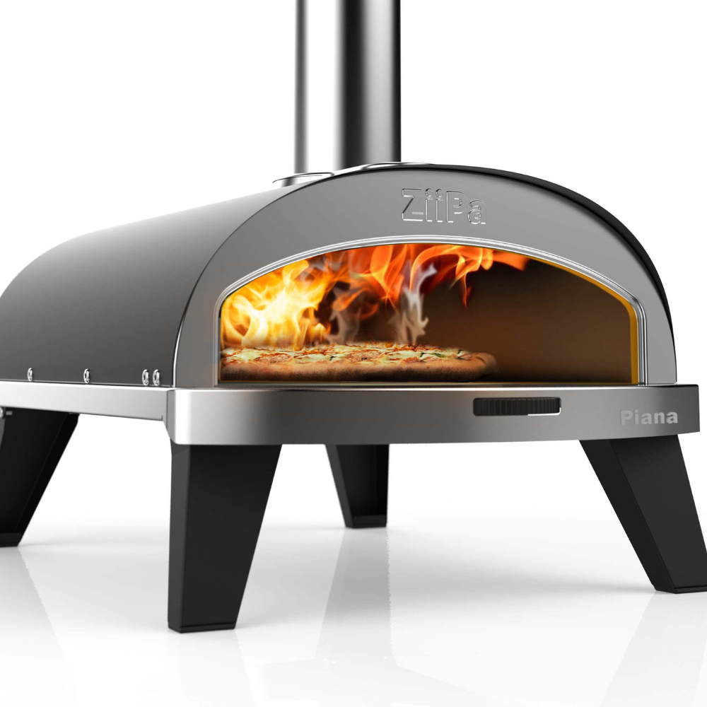 ZiiPa Piana Wood Pellet Pizza Oven with Rotating Stone – Charcoal