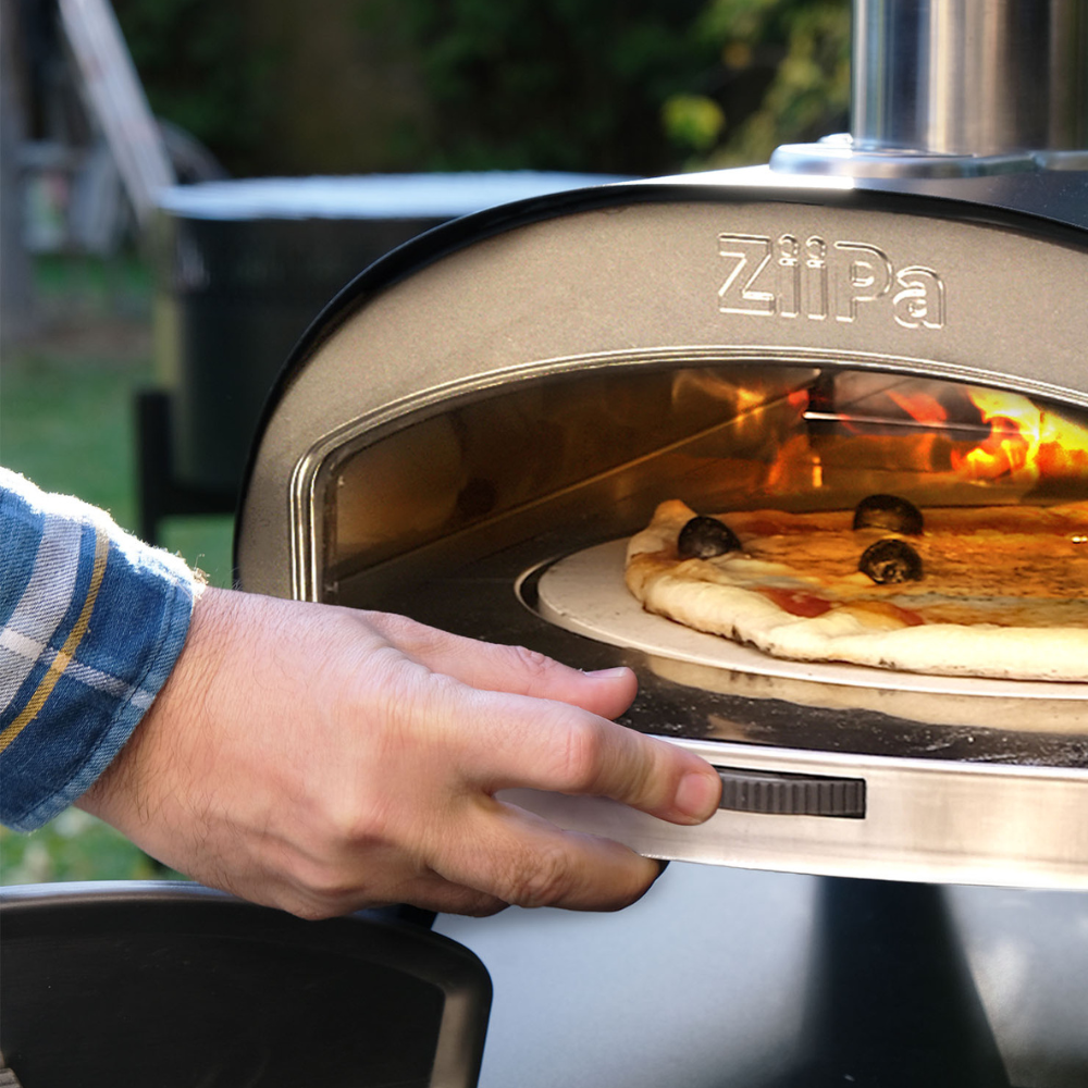 ZiiPa Piana Wood Pellet Pizza Oven with Rotating Stone – Charcoal