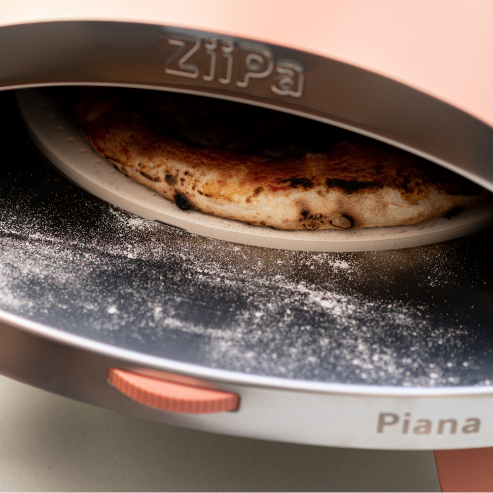 ZiiPa Piana Wood Pellet Pizza Oven with Rotating Stone – Terracotta