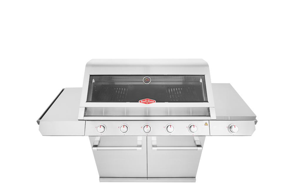 Beefeater 7000 Classic 5 burner BBQ, side burner & trolley, stainless steel - BMG7652SA