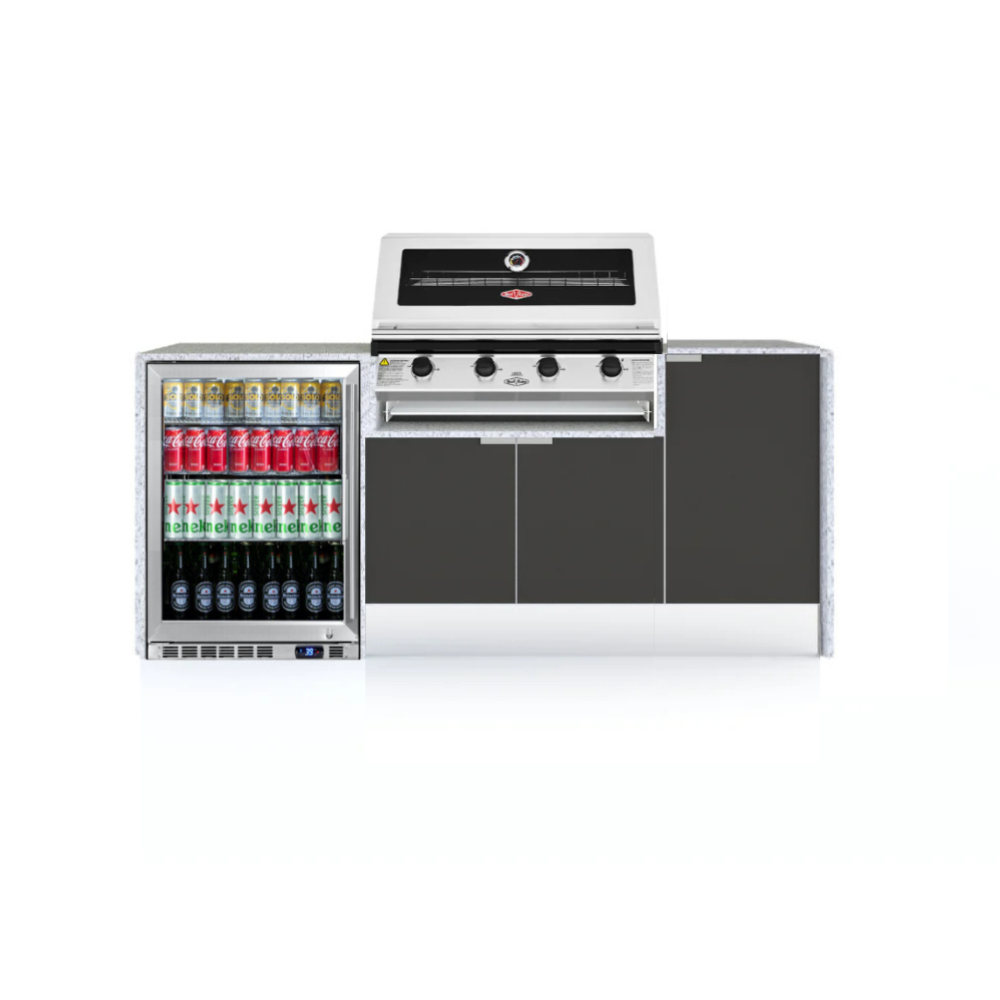 Grillhound Mini Outdoor Kitchen With Beefeater 1200 And Fridge - GB202