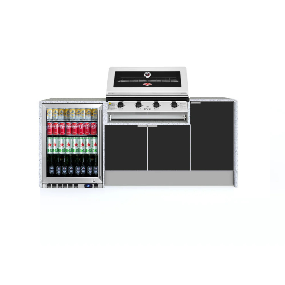 Grillhound Mini Outdoor Kitchen With Beefeater 1200 And Fridge - GB202