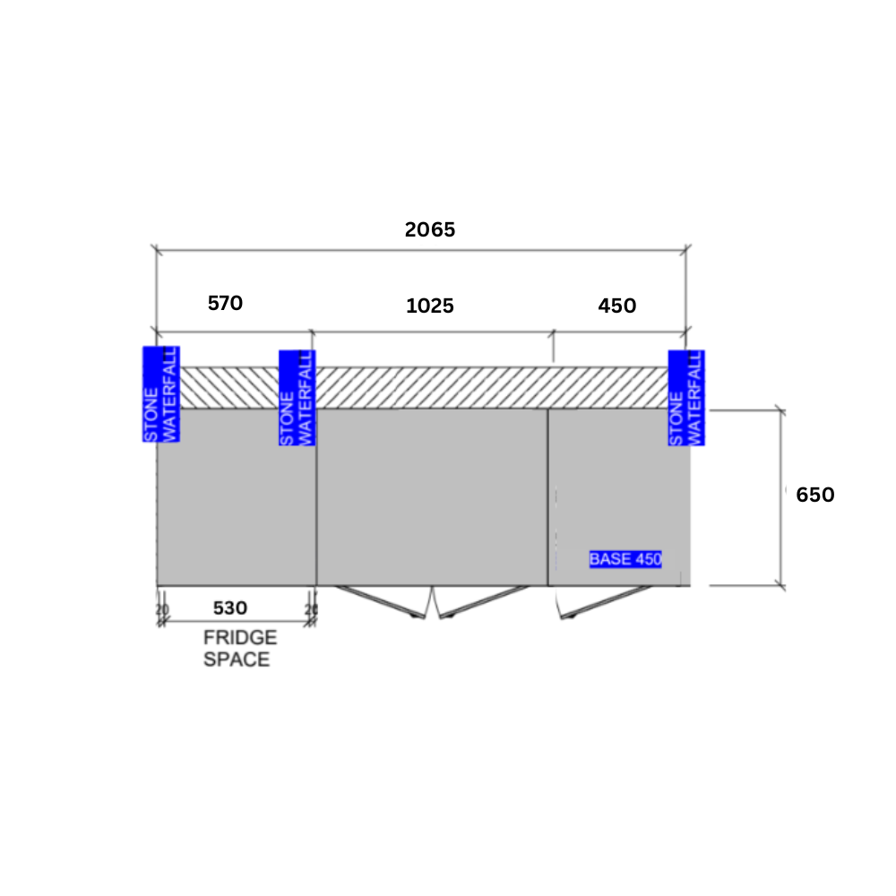 Grillhound Mini Outdoor Kitchen With Beefeater 1200 And Fridge - GB202