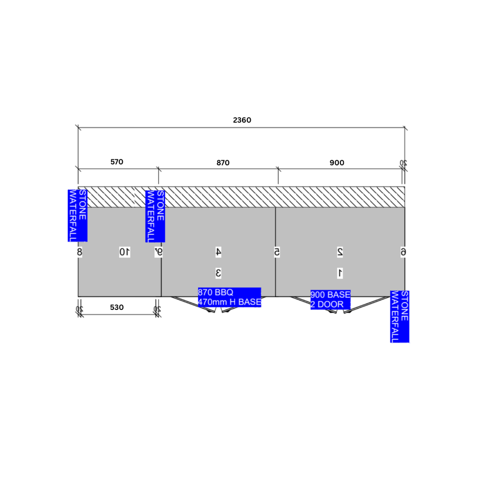 Grillhound Outdoor Kitchen Package With Beefeater 1200 And Single Fridge - GB244