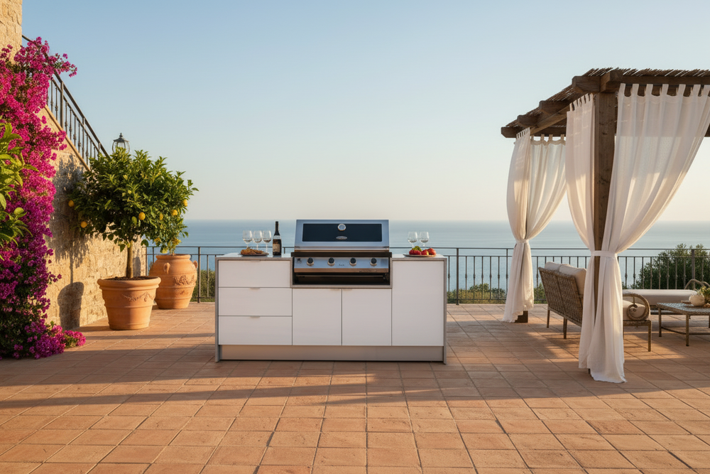 Grillhound Mini Outdoor Kitchen Package With Drawers And Beefeater 1200 - GB201