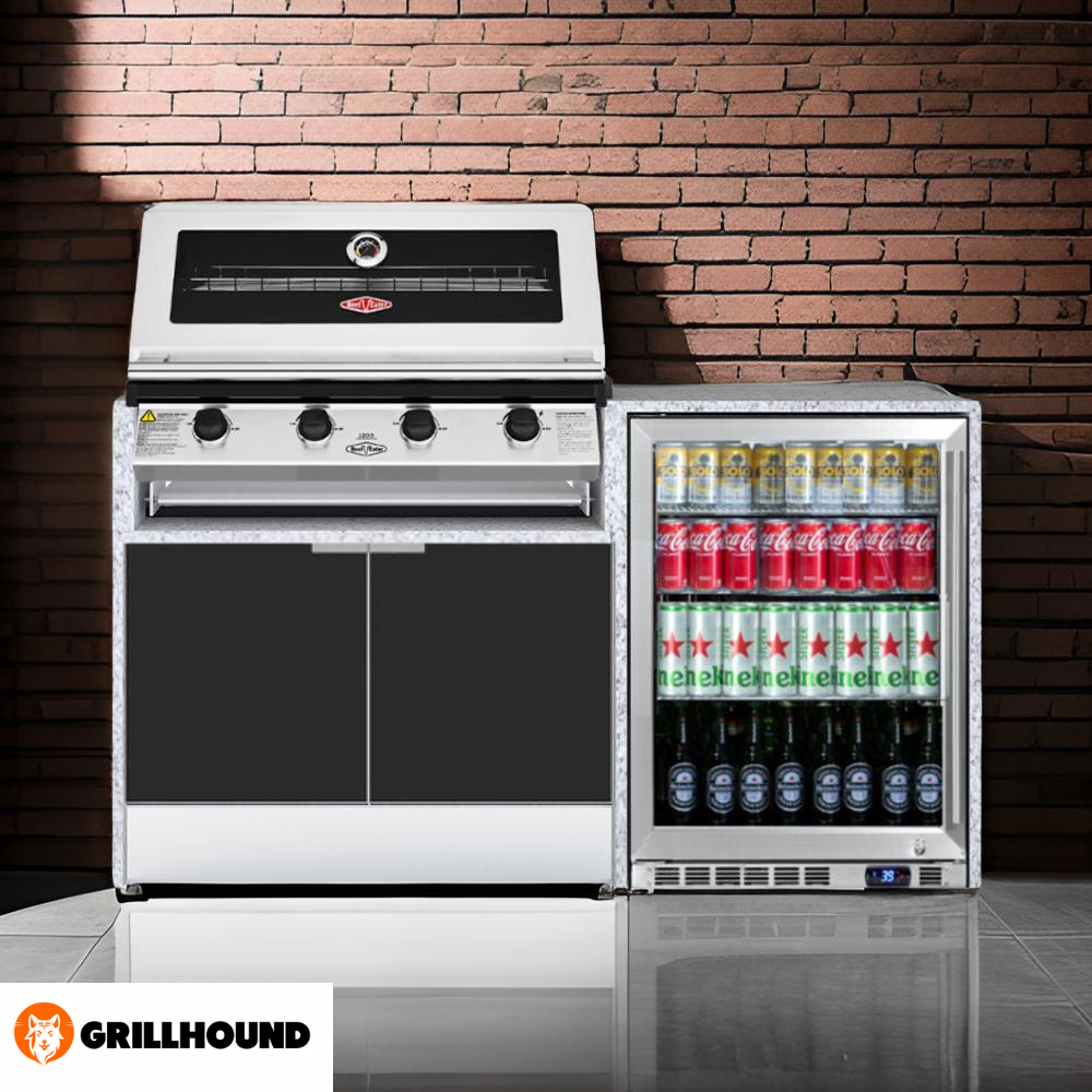 Grillhound Mini Outdoor Kitchen With Beefeater 1200 And Fridge - GB155