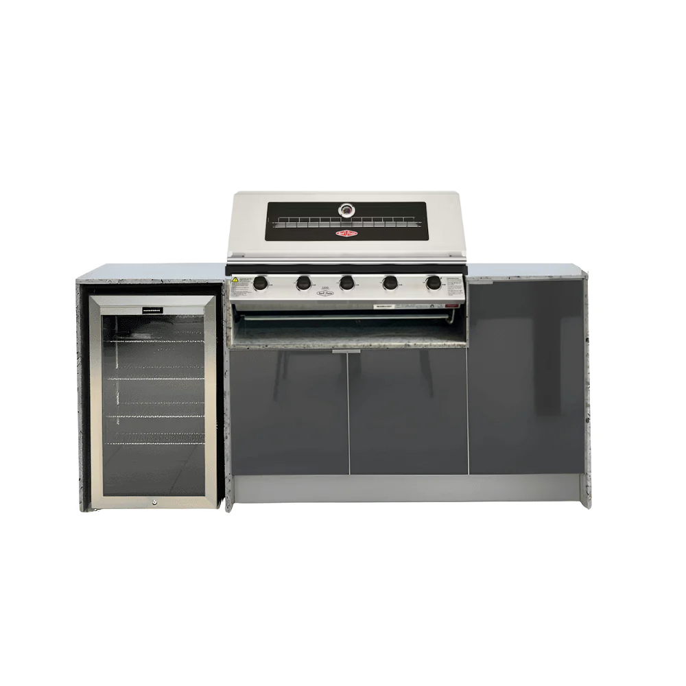 Grillhound Mini Outdoor Kitchen With Beefeater 1200 And Fridge - GB202