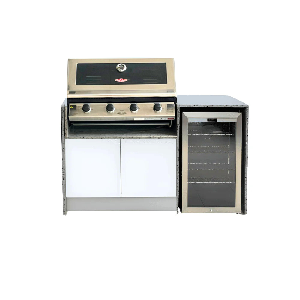 Grillhound Mini Outdoor Kitchen With Beefeater 1200 And Fridge - GB155