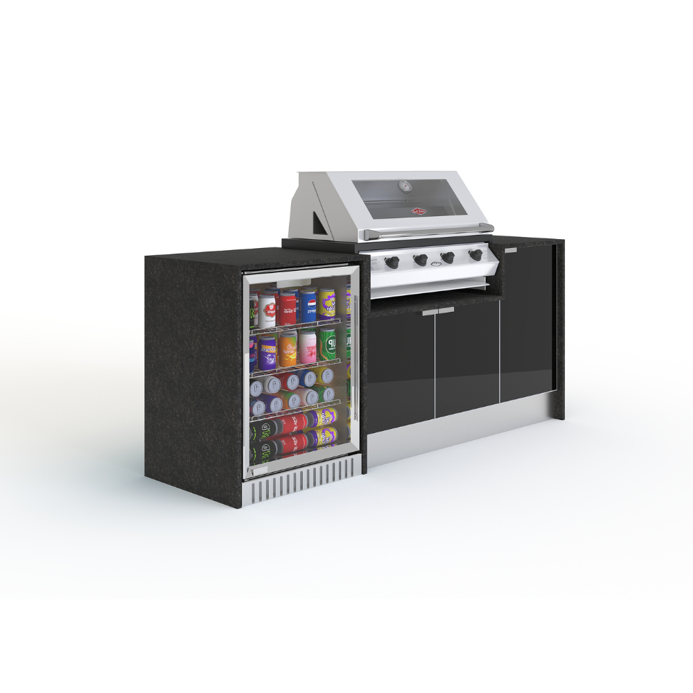 Grillhound Mini Outdoor Kitchen With Beefeater 1200 And Fridge - GB202