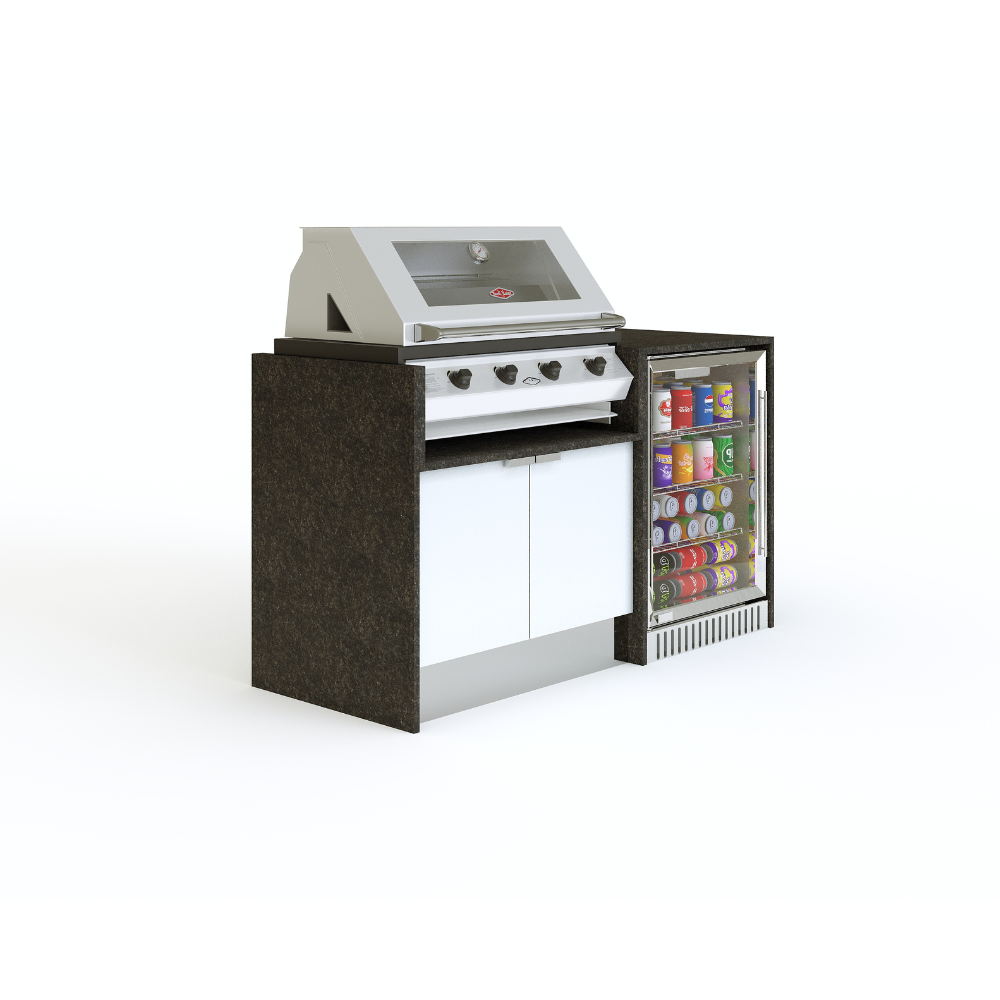 Grillhound Mini Outdoor Kitchen With Beefeater 1200 And Fridge - GB166