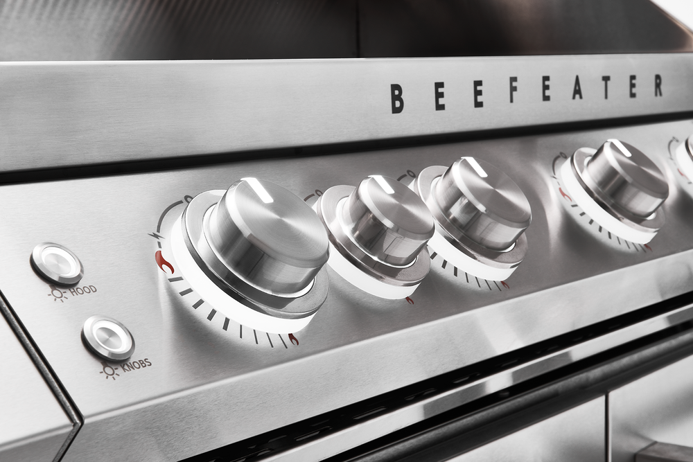 Beefeater 7000 Premium 5 Burner BBQ, Side Burner & Trolley, Stainless Steel - BMF7655SA