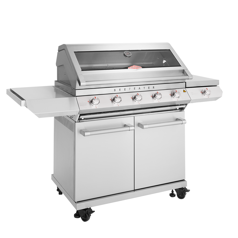 Beefeater 7000 Classic 5 burner BBQ, side burner & trolley, stainless steel - BMG7652SA