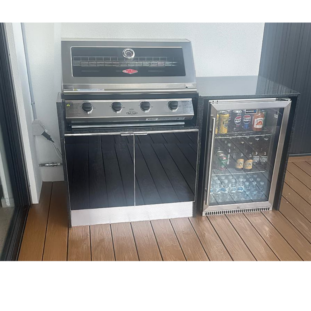 Grillhound Mini Outdoor Kitchen With Beefeater 1200 And Fridge - GB155