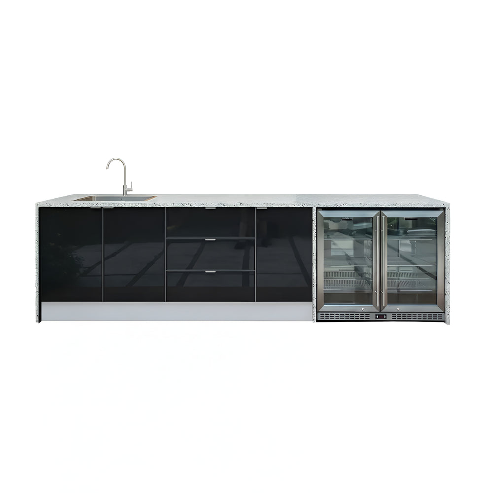 Grillhound Outdoor Kitchen With Sink & Double Fridge - G298