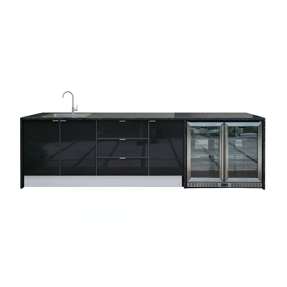 Grillhound Outdoor Kitchen With Sink & Double Fridge - G298