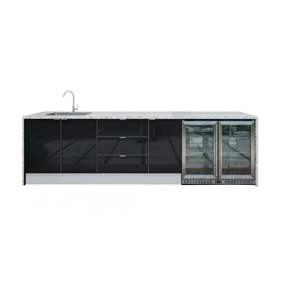 Grillhound Outdoor Kitchen With Sink & Double Fridge - G298