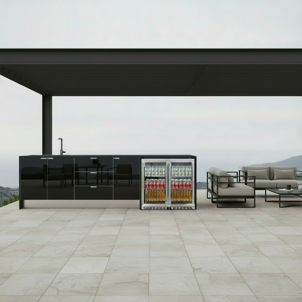 Grillhound Outdoor Kitchen With Sink & Double Fridge - G298