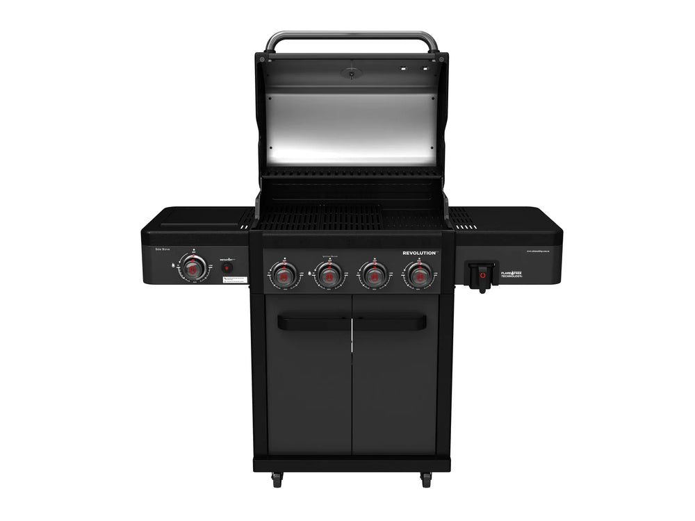 Coleman Revolution 4 Burner BBQ  With Side Burner In Black Matte -  REV4BMA