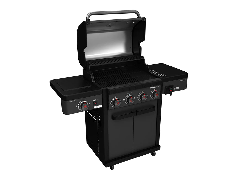 Coleman Revolution 4 Burner BBQ  With Side Burner In Black Matte -  REV4BMA