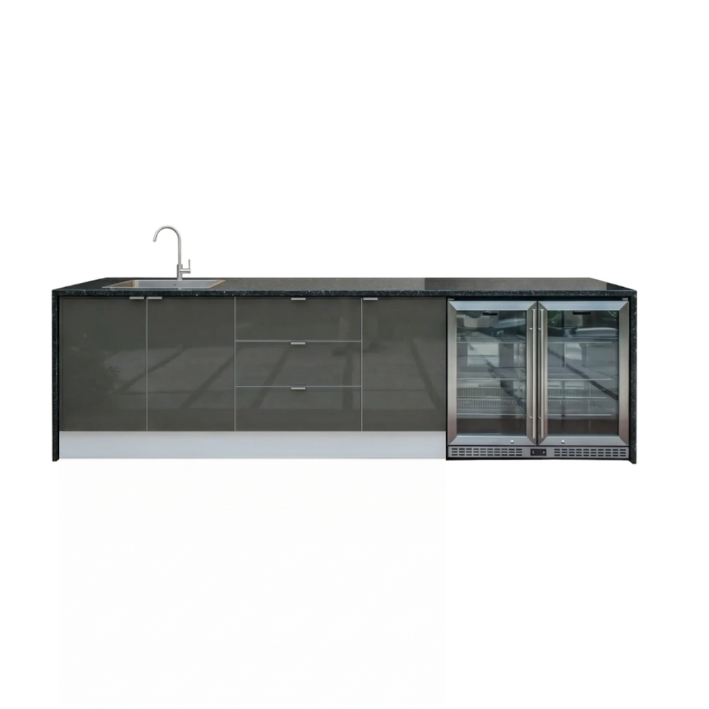 Grillhound Outdoor Kitchen With Sink & Double Fridge - G298