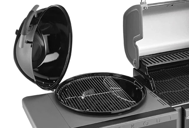 Coleman Revolution Dual Fuel BBQ With Cabinet in Black Gloss