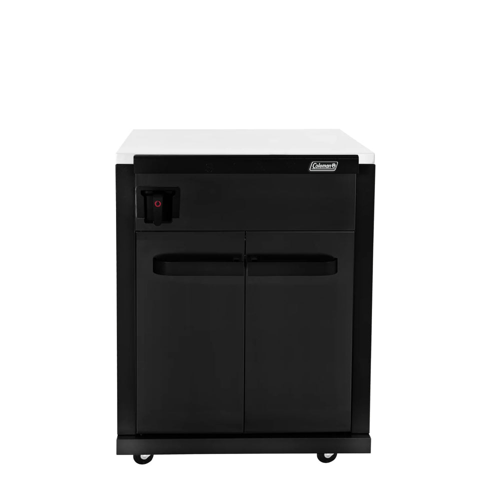 Coleman Revolution Dual Fuel BBQ Outdoor Kitchen With Dual Fuel BBQ In Black Matte