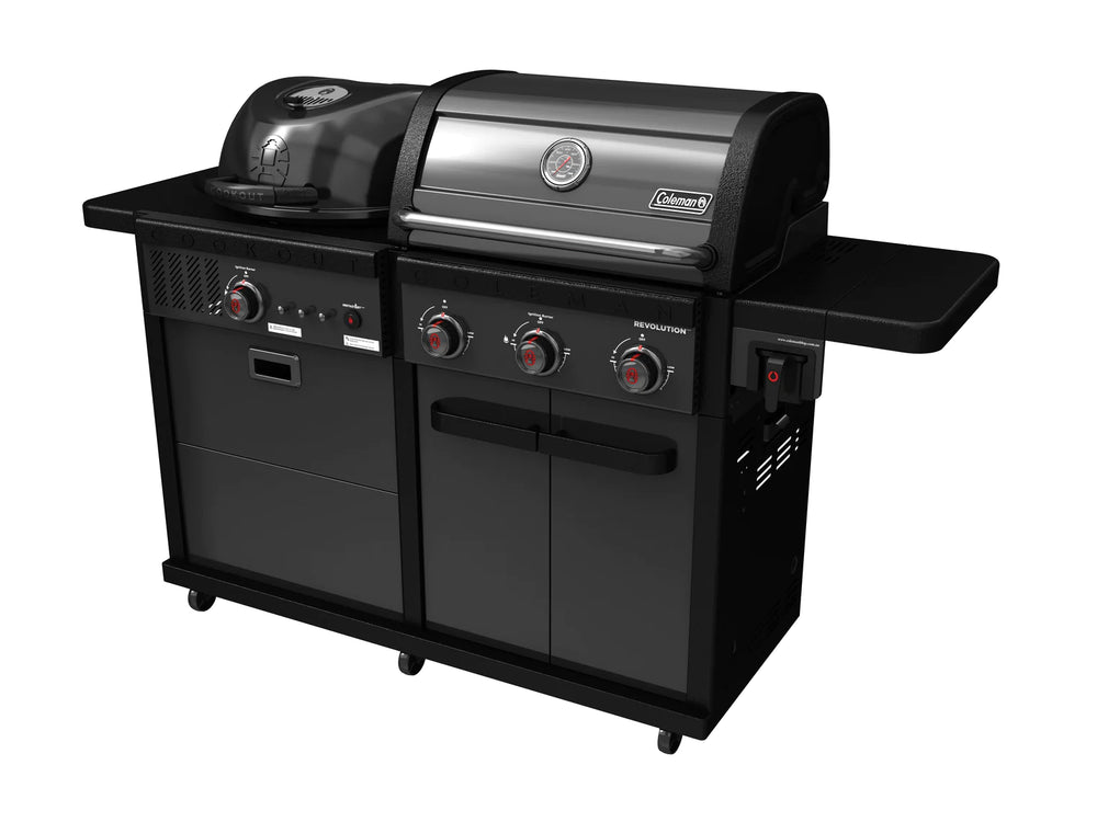 Coleman Revolution Dual Fuel BBQ In Black Matte - REVDFBMA