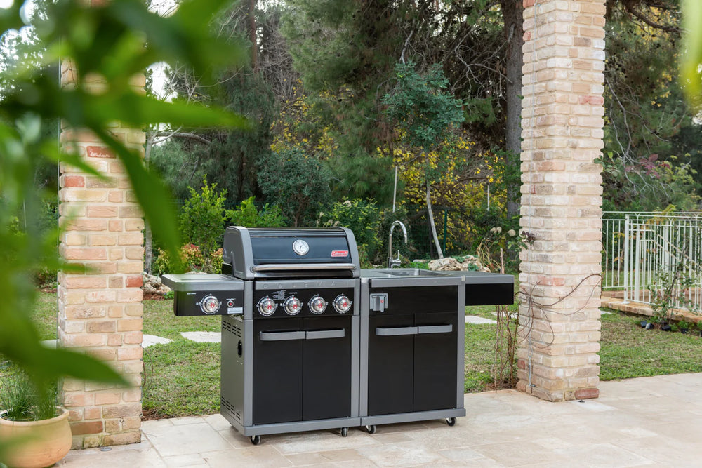 Coleman Revolution Gas & Charcoal BBQ In Black Gloss - REVDFBGL